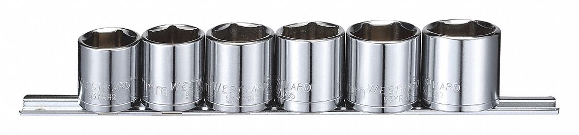 ENS DOUILLES,METRIQUE,PR 3/8PO,6PC