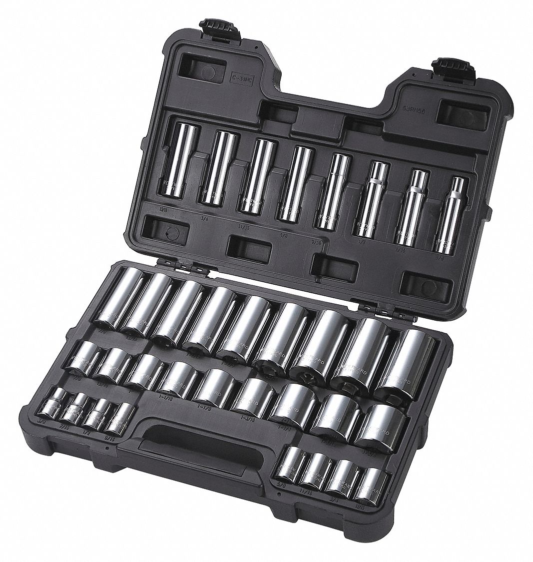 SOCKET SET,SAE,1/2