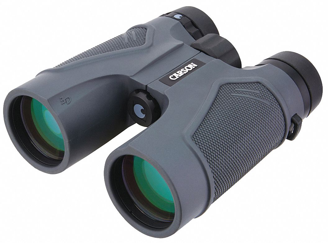 Binocular: Gen/Hunting/Nature, 10X, 314 ft @ 1000 yd, Roof, Fog Proof/Waterproof, Black