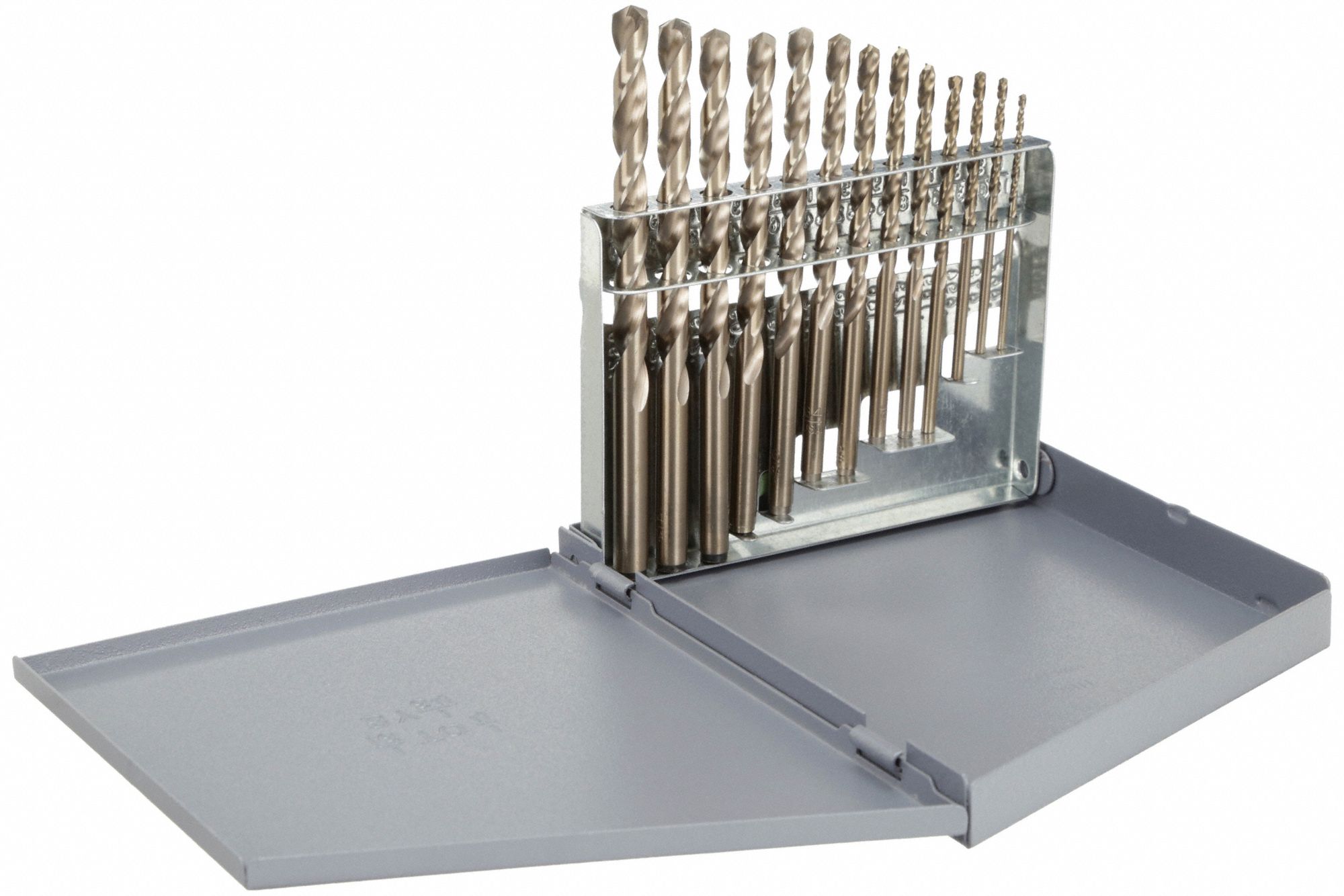 1802 DRILL BIT SET, RH, 1/16 TO¼ IN, 135 ° , COBALT, HSS, STRAIGHT SHANK, HEAVY DUTY 13 PC