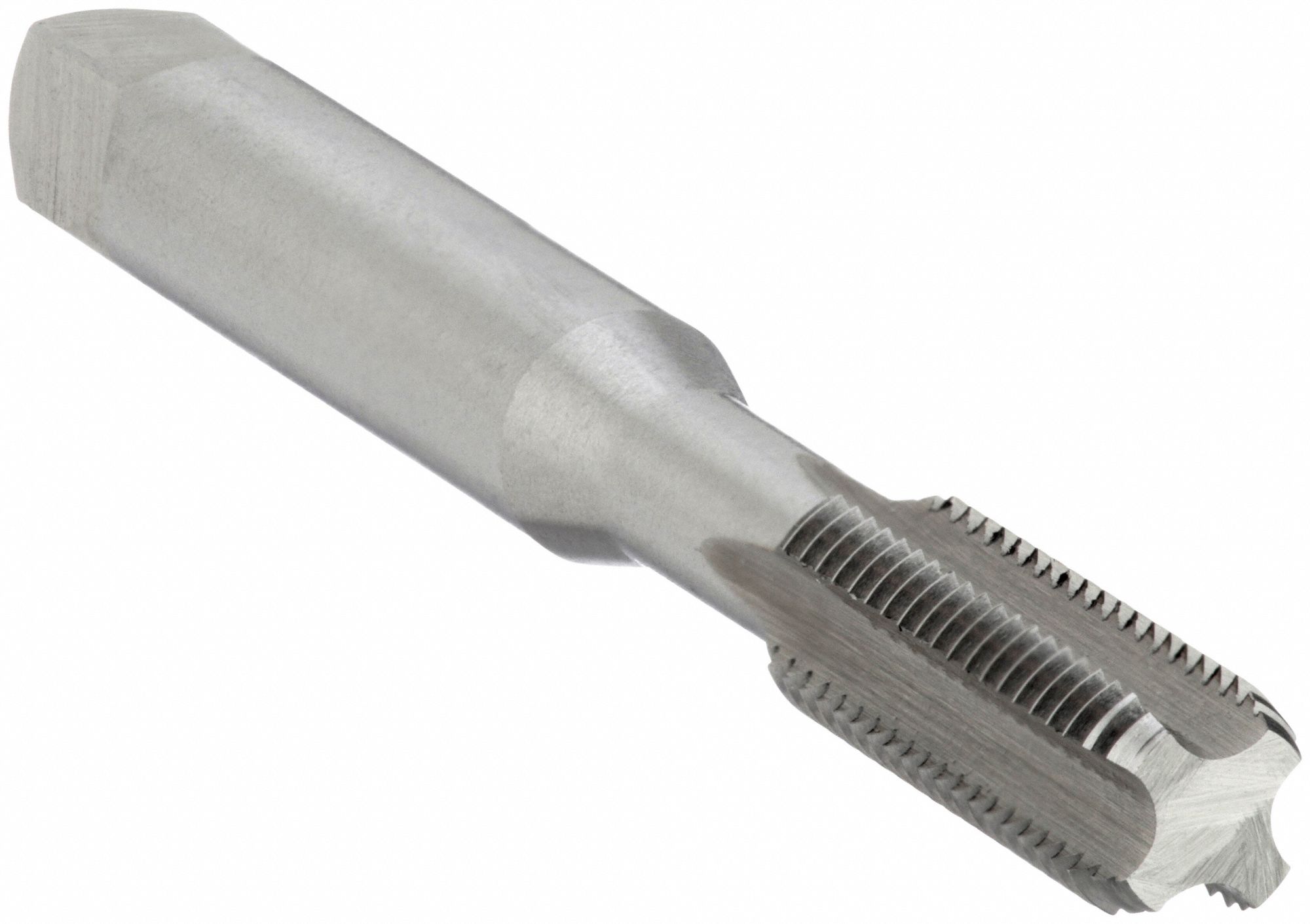 STRAIGHT FLUTE TAP, #8-32 THREAD, ⅜ IN THREAD L, 2⅛ IN L, HIGH SPEED STEEL, TICN