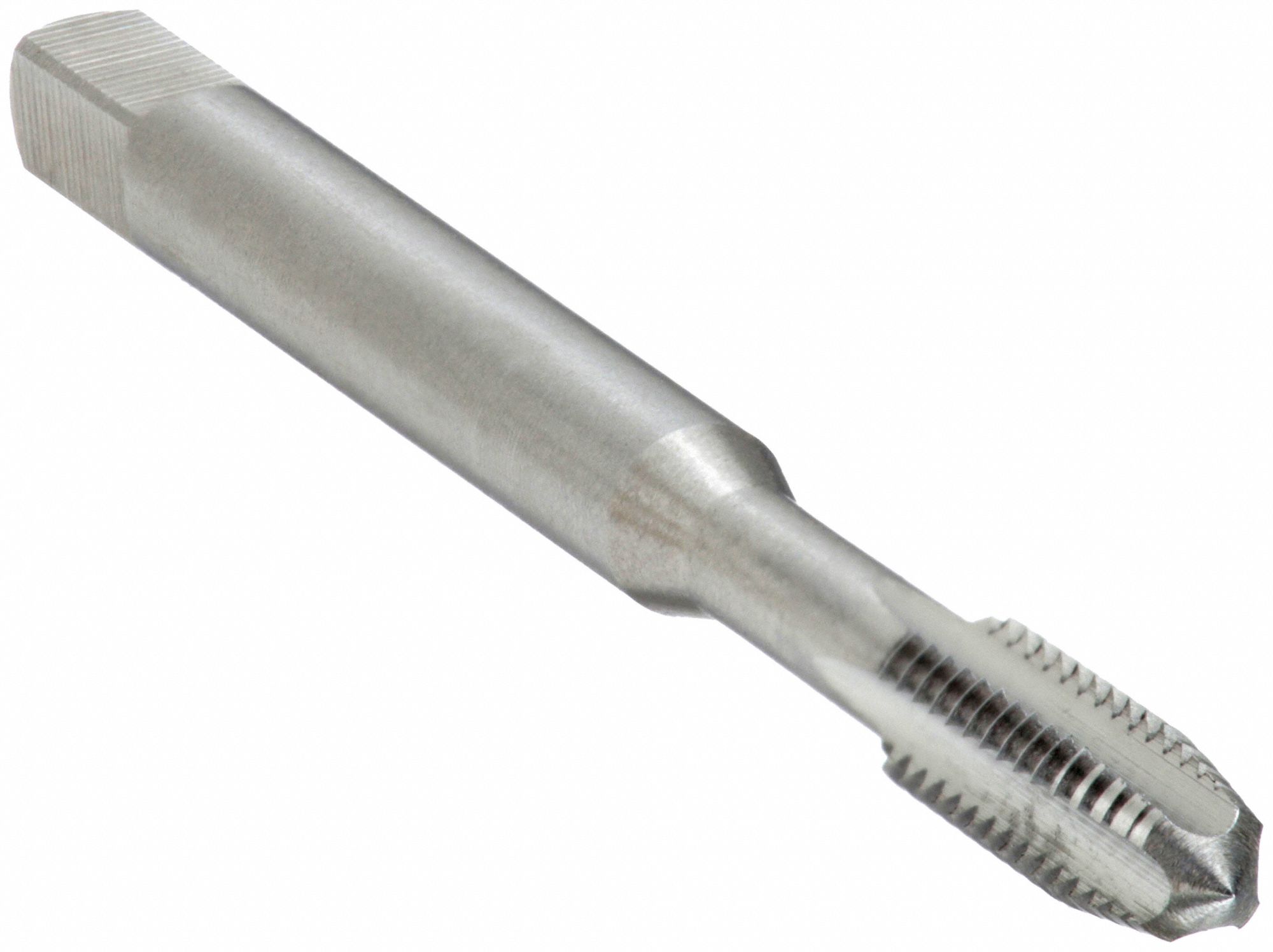 STRAIGHT FLUTE TAP, #6-32 THREAD, ⅜ IN THREAD L, 2 IN L, PLUG, HIGH SPEED STEEL