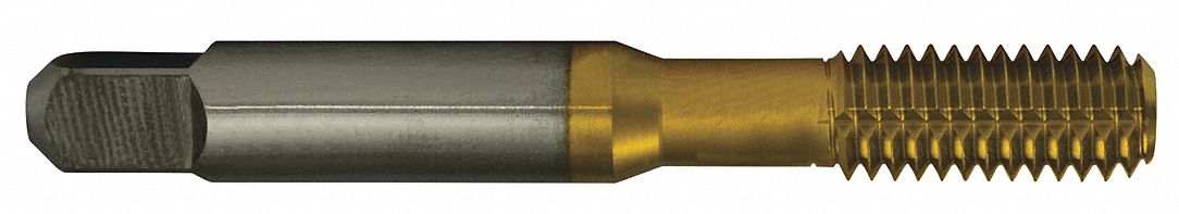 Thread Forming Tap: High Speed Steel, TiN, 1/2"-13 Thread Size, Bottoming