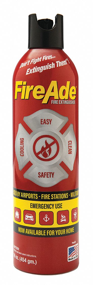 Fire Extinguishing Spray (aerosol can), Foam, Fire Fighting Foam, 1 lb