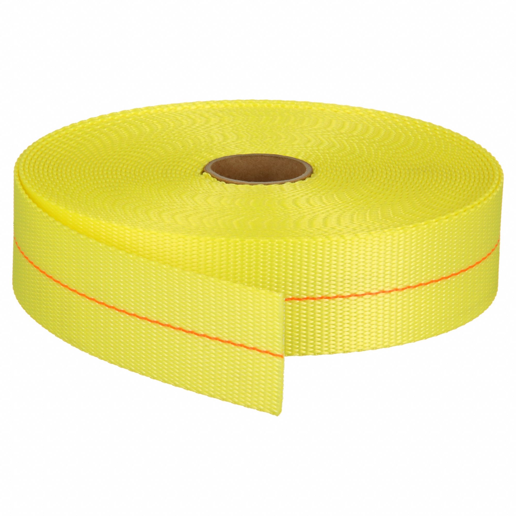BULK WEBBING, POLYESTER, 10,000 LB/IN TENSILE STRENGTH, 3,300 LB WORKING LOAD LIMIT, YELLOW
