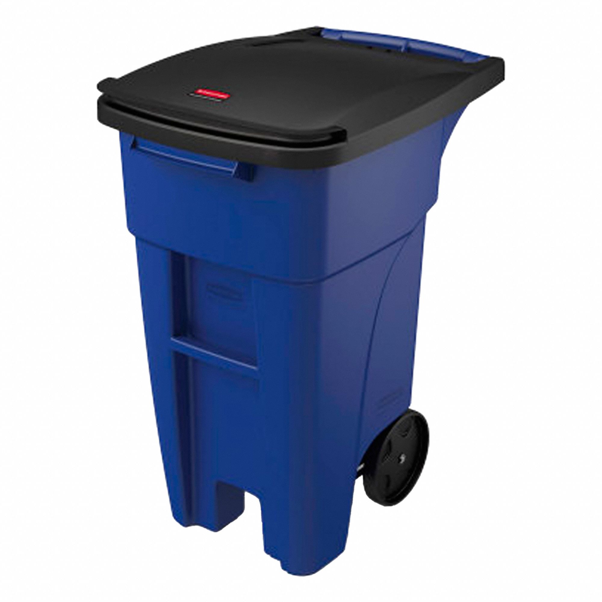 TRASH CAN,FREE-STANDING,ROLL OUT,32 GAL.