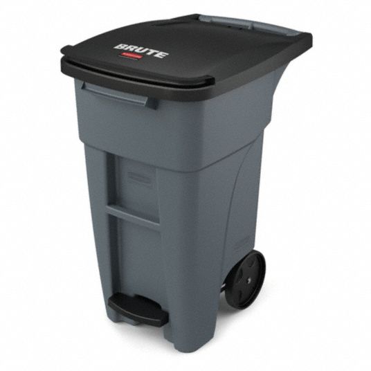 Rubbermaid Commercial Products BRUTE 20-Gallons Gray Plastic Trash