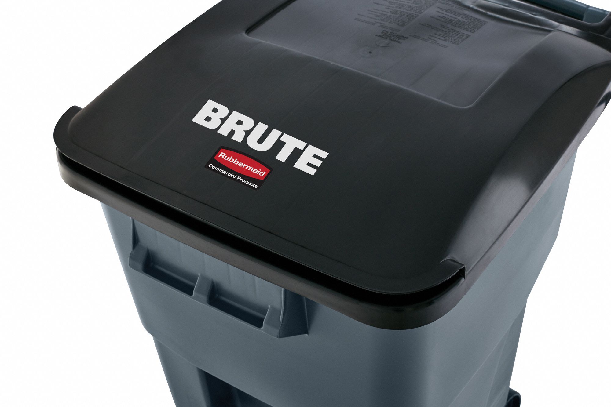 RUBBERMAID COMMERCIAL PRODUCTS Rollout Trash Can BRUTE R Gray 50   53PY33 3