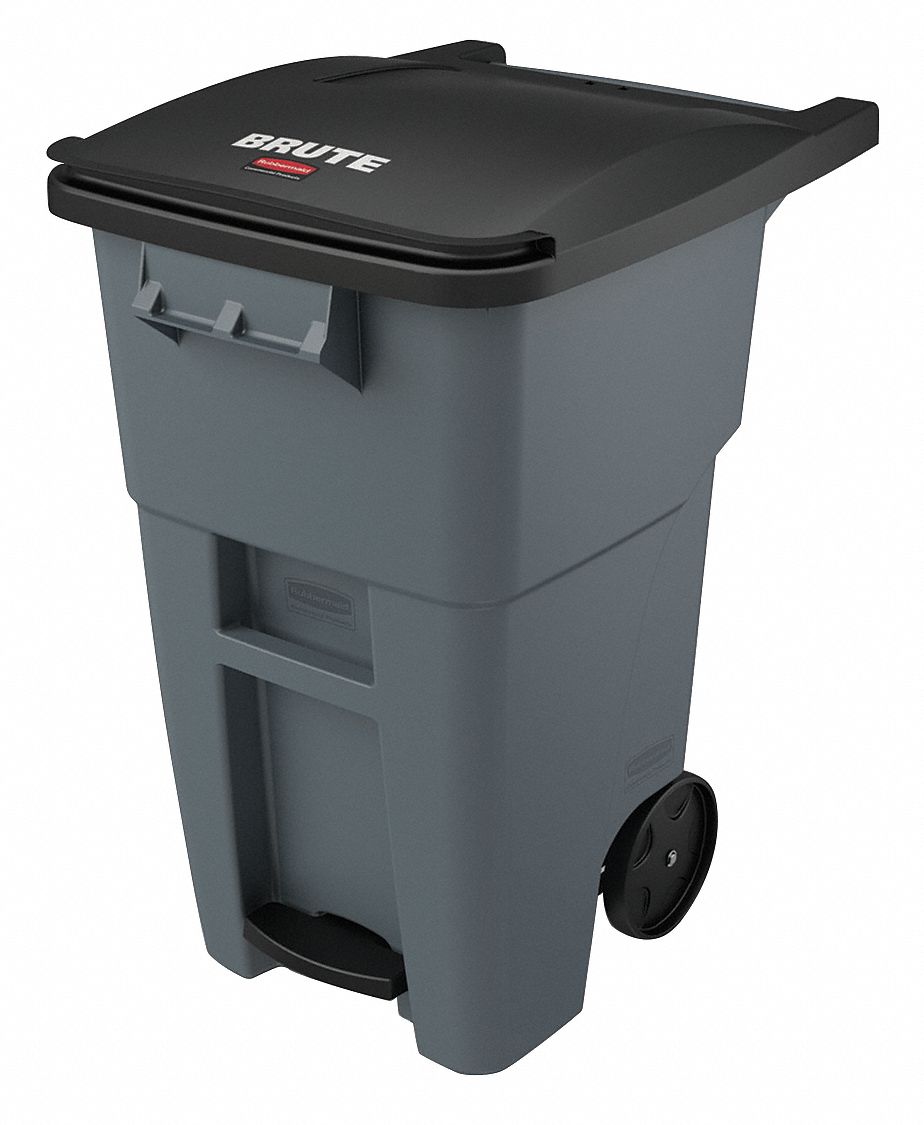 RUBBERMAID COMMERCIAL PRODUCTS Bote de Basura con Ruedas Tapa