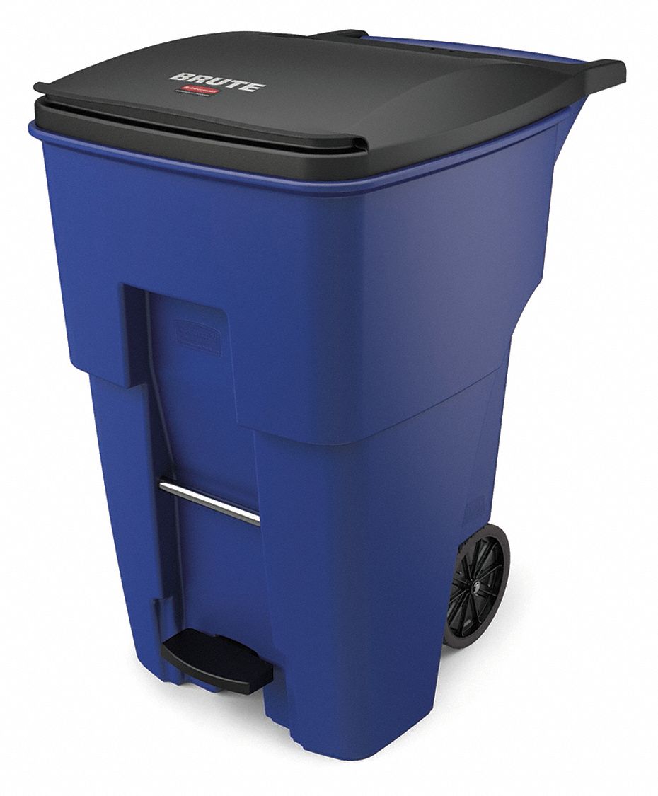 RUBBERMAID COMMERCIAL PRODUCTS Bote de Basura con Ruedas Tapa Incluida