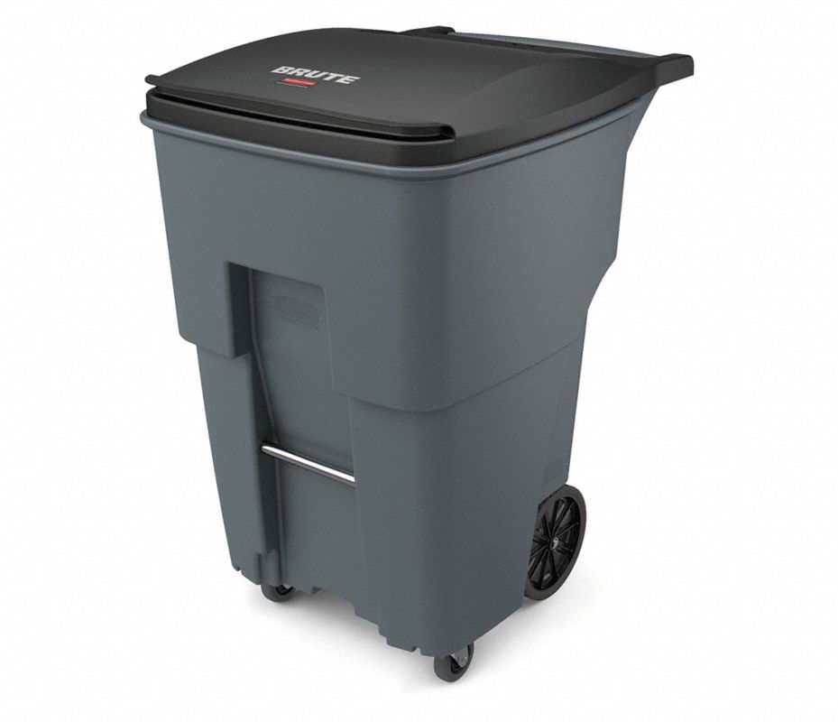 RUBBERMAID COMMERCIAL PRODUCTS Bote de Basura con Ruedas, Rectangular ...