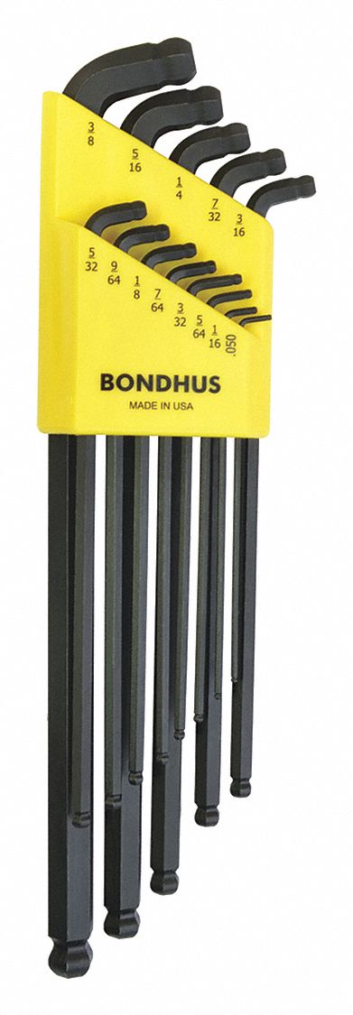 BALL END HEX KEY SET,13 PIECES