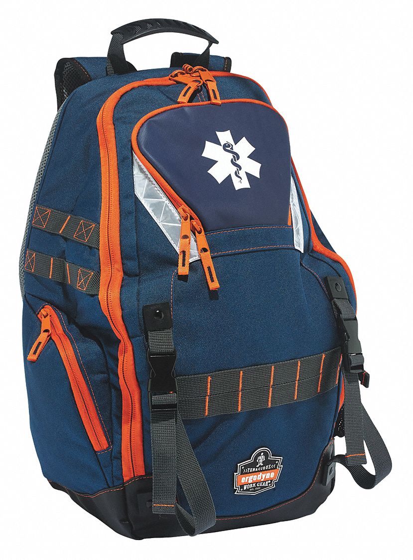 Backpack Blue Polyester