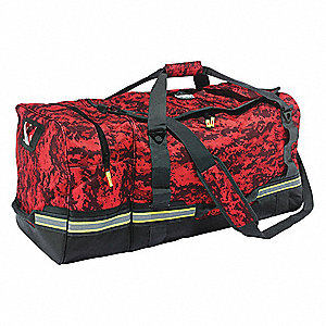 FIRE/SAFETY GEAR BAG,RED,POLYESTER