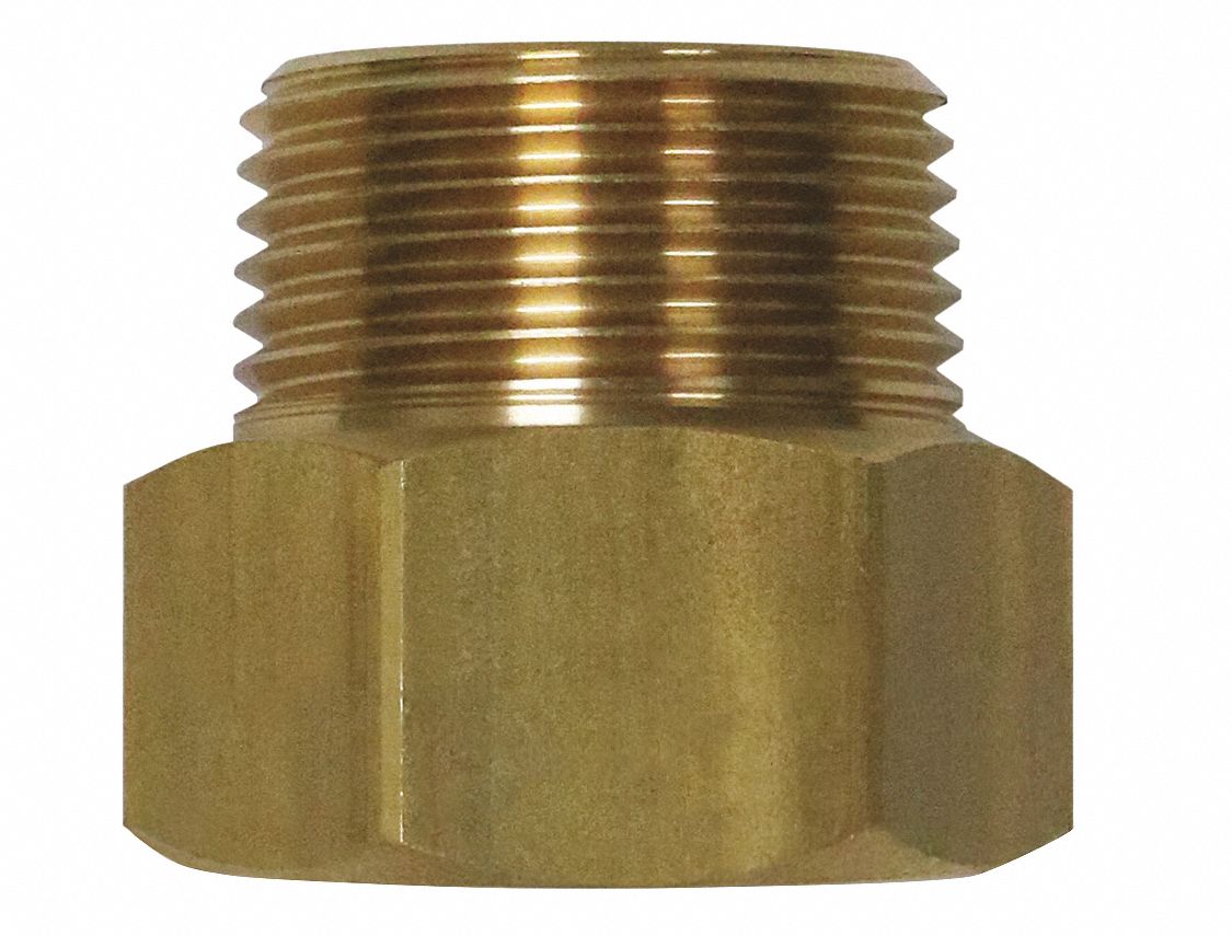 HOSE ADAPTER: FITS SANI-LAV BRAND, FEMALE GHT/MALE NPT CONNECTION, ¾ IN X ¾ IN CONNECTION SIZE