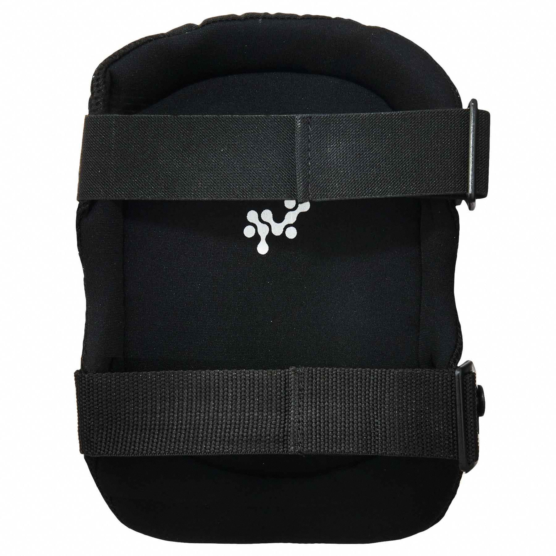 PROFLEX BY ERGODYNE Hard Shell 2Strap Knee Pads, Black, Universal