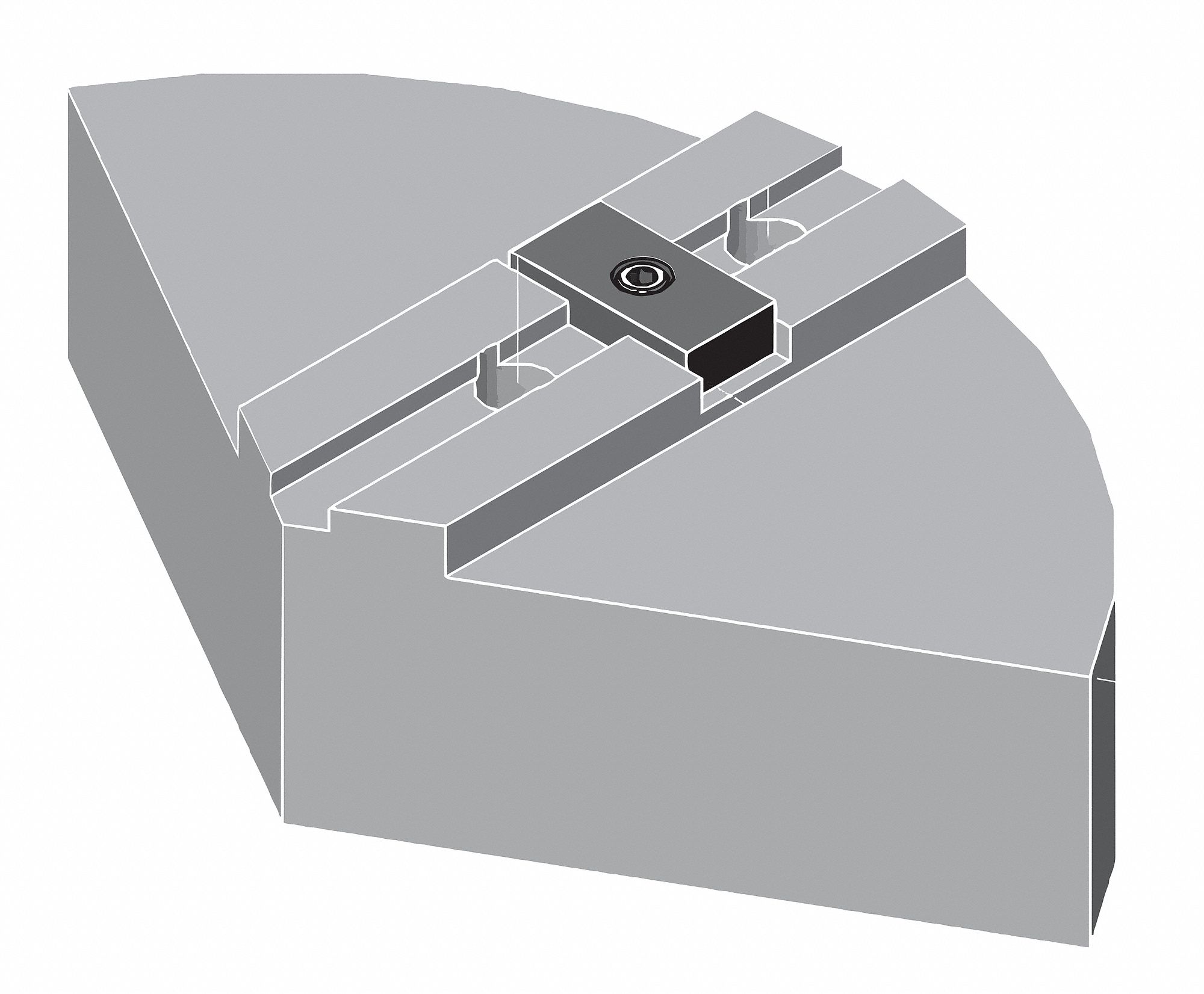 Lathe Jaw: For Use With 10 in Chucks, 10 in Overall Lg, 2 in Overall Ht, 3 PK