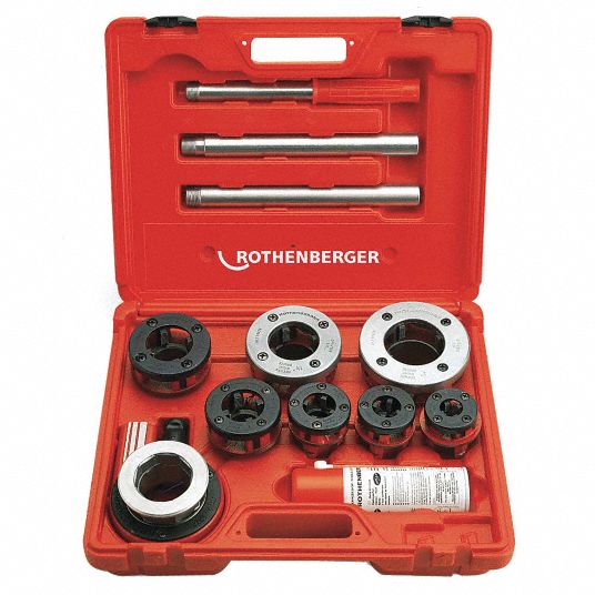 ROTHENBERGER Manual Ratchet Pipe Threader Kit For Pipes, 14. 111/2 TPI