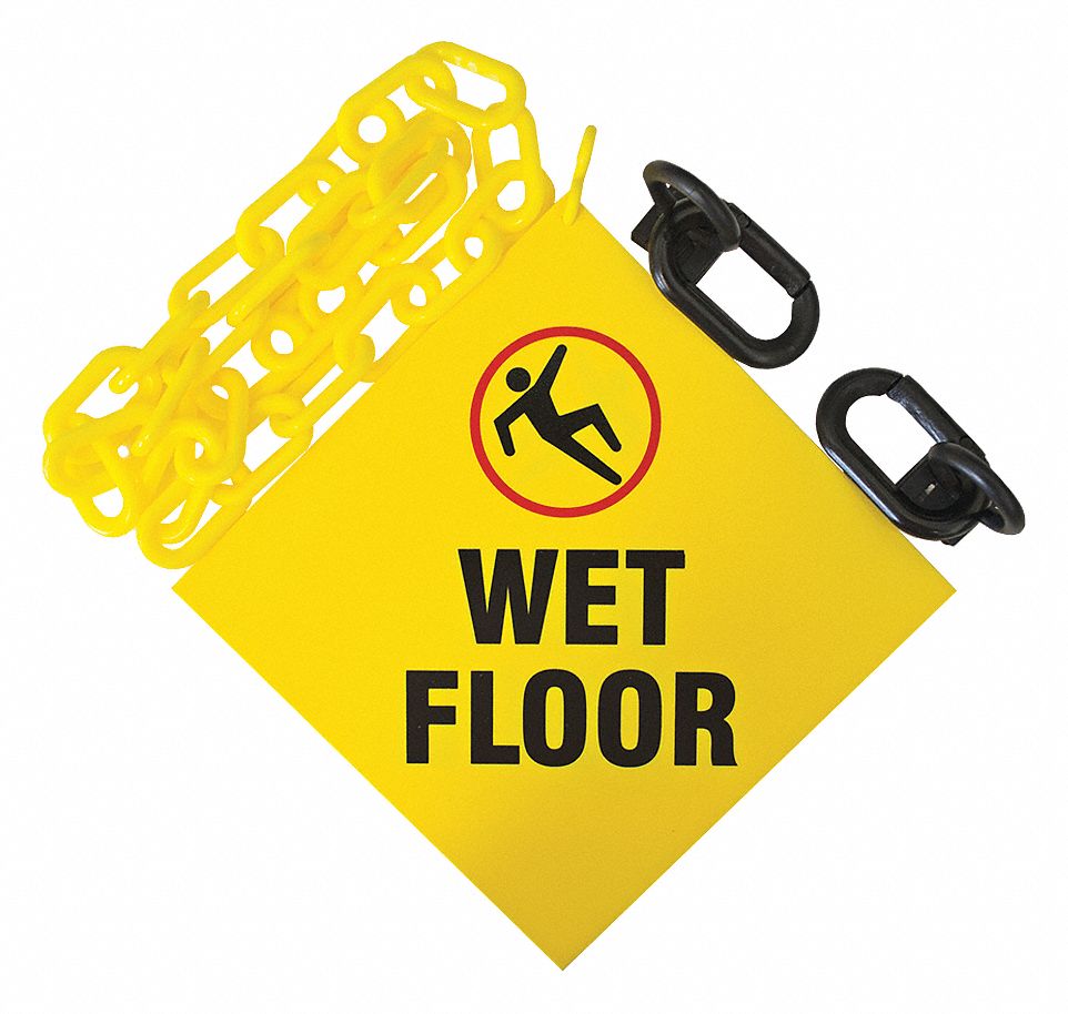 SIGN KIT,OUTDOOR/INDOOR,12 FT.,YELLOW