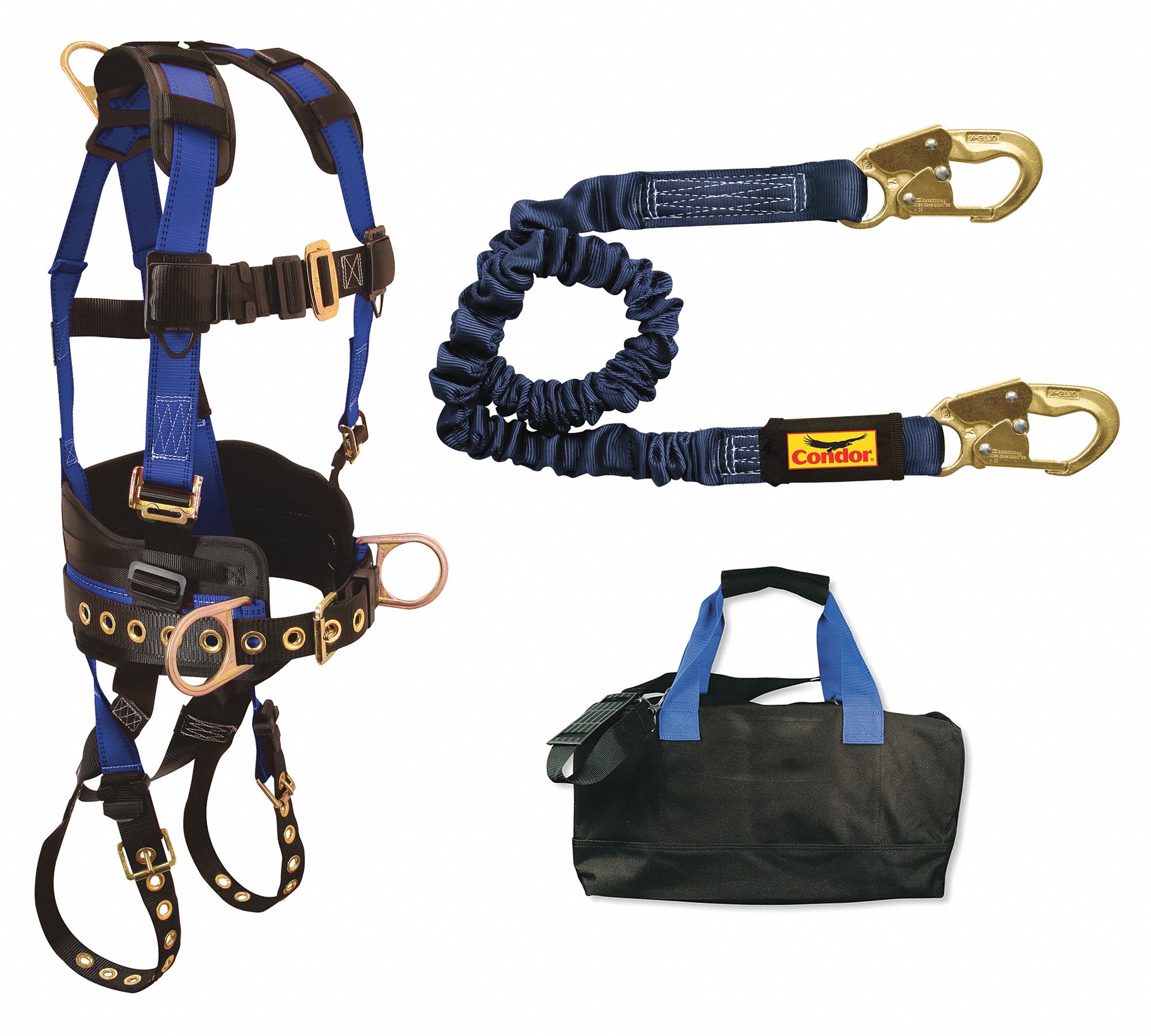 CONDOR, Condor, 6 ft Shock Absorbing Lanyard, Fall Protection Kit