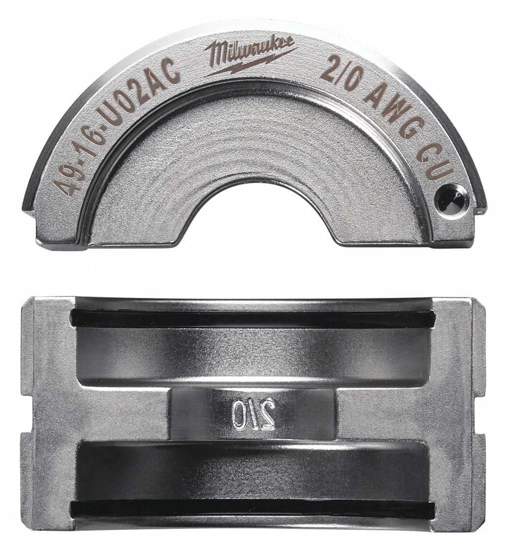 MILWAUKEE Upper and Lower Crimping Die for Electrical Wire and Cable
