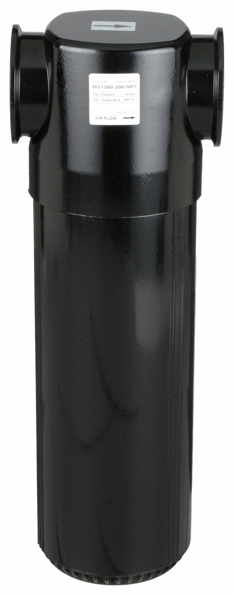 Pneumatic Condensate Separator: 2 in NPT, 1, 300 cfm, 290 psi Max Op Pressure, Auto Drain