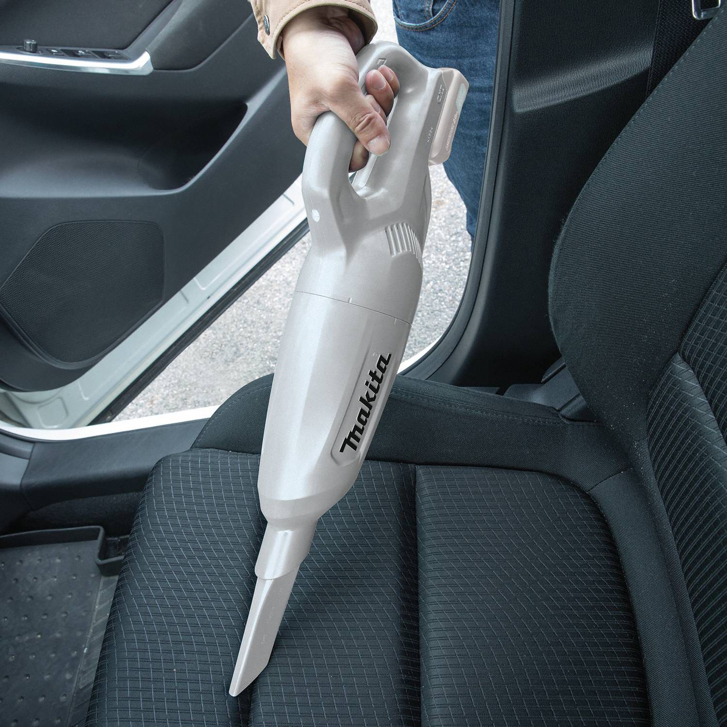 MAKITA Cordless Upright Vacuum 8 1/2 in Cleaning Path Wd, 2.2 lb Wt