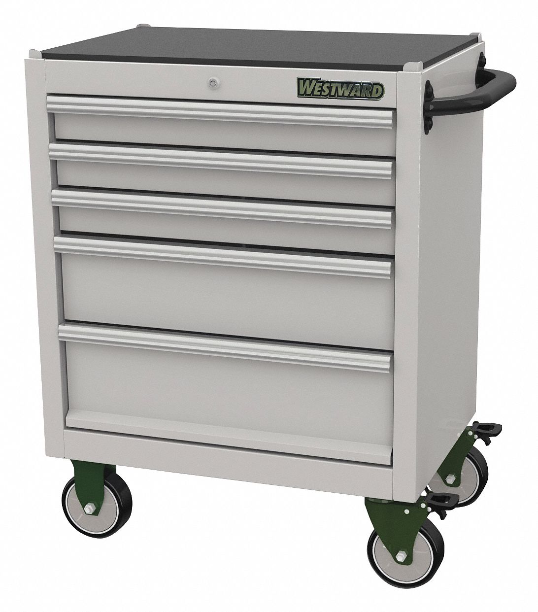 Westward Stainless Steel Rolling Cabinet 27 49 64 H X 26 11 16