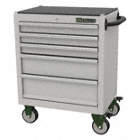 ROLLING CABINET,SS,5 DRAWERS,1,200 LBS.
