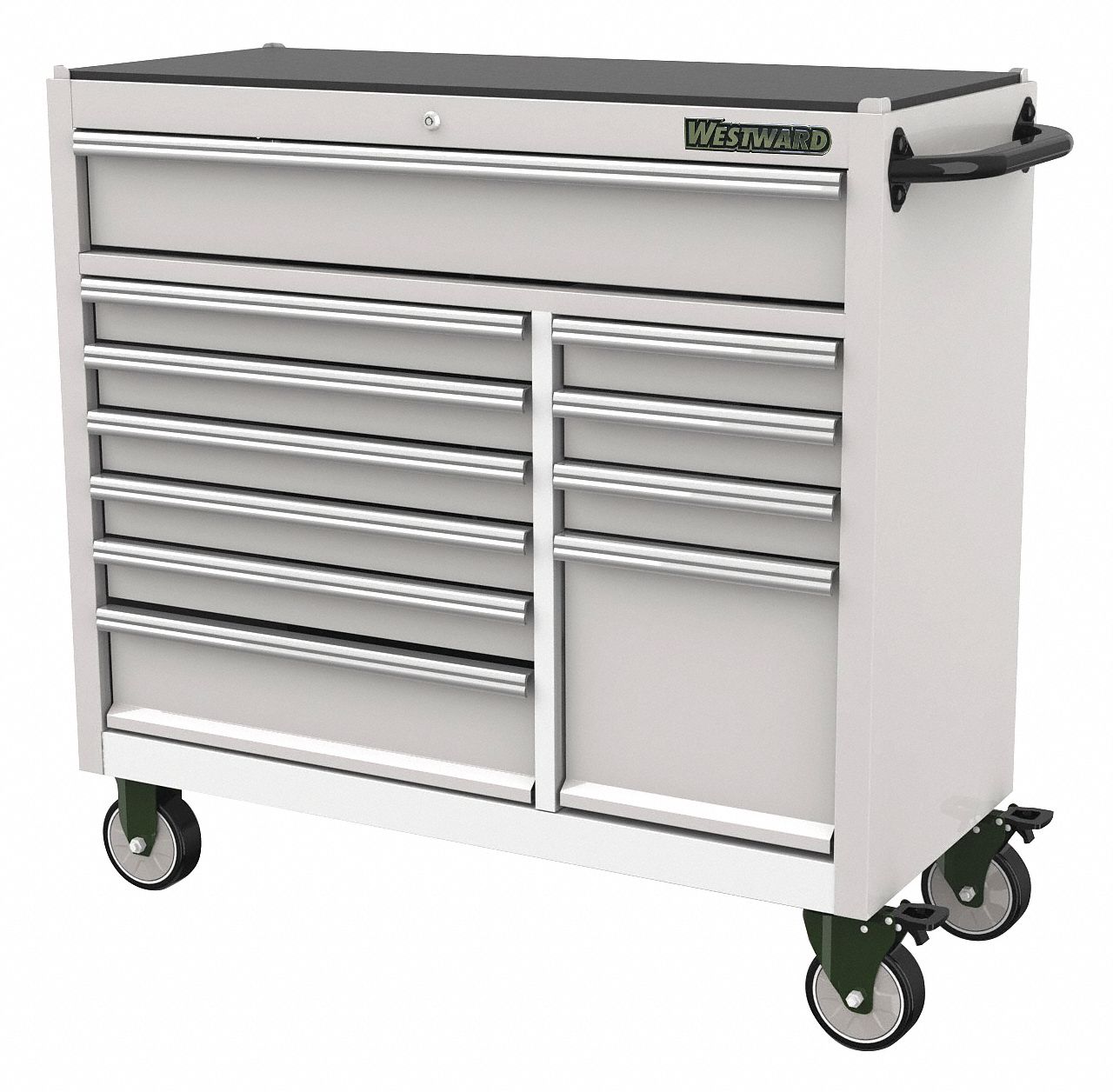 Westward Stainless Steel Rolling Cabinet 33 35 64 H X 42 3 64