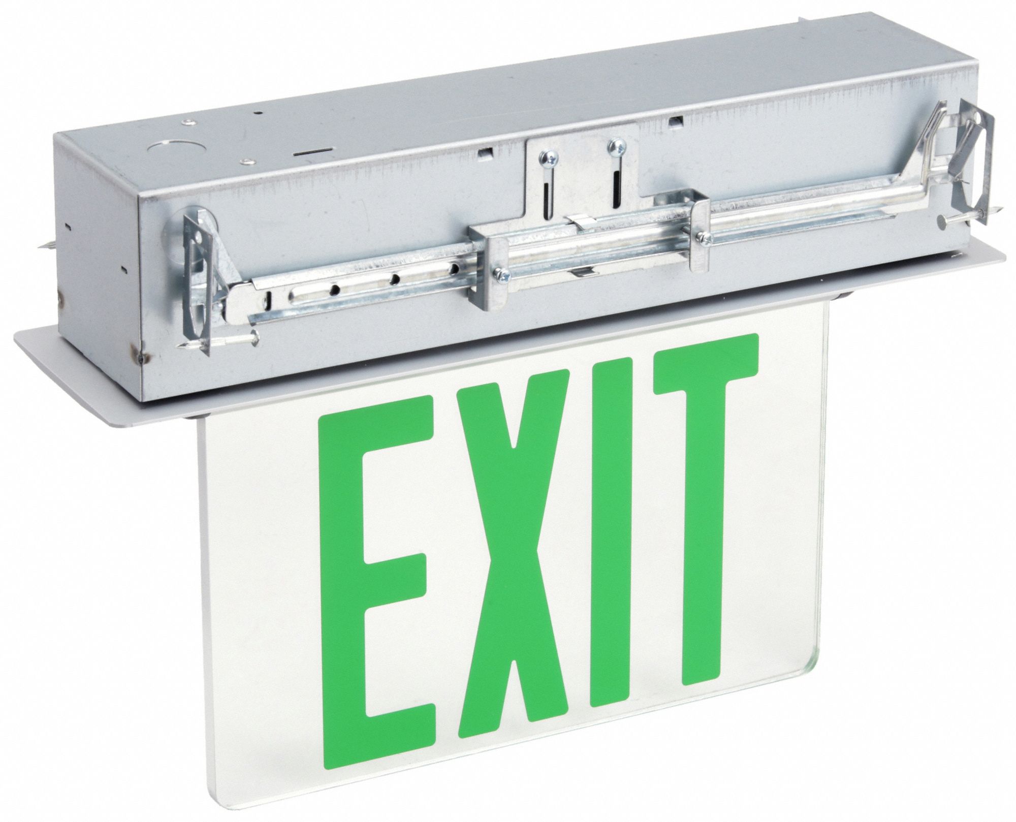 2 Faces, Green, Exit Sign - 53RH97|53RH97 - Grainger