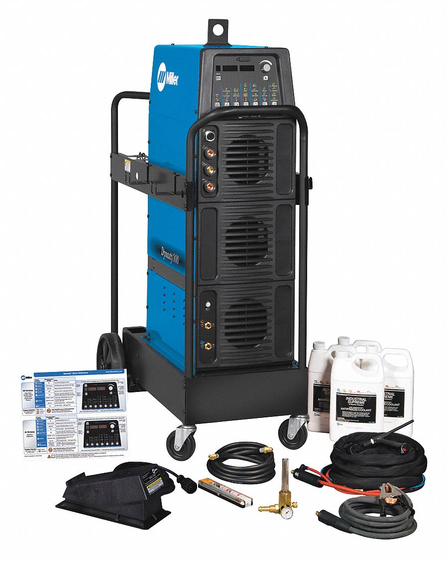 MILLER ELECTRIC TIG Welder: Dynasty 800, AC/DC, TIG Pack w/Foot Control ...