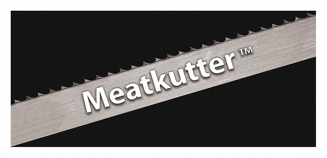 Band Saw Blade: Fresh Meat/Frozen Meat, Hook Cutting Edge, 1 in Blade Wd, 3, 24 PK