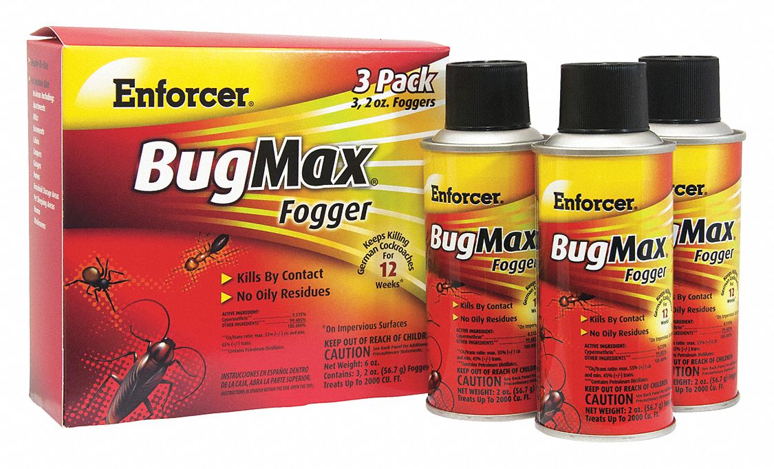 Insect Killer: Aerosol, Cypermethrin, DEET-Free, Indoor Only, 2 oz, Kills, 36 PK