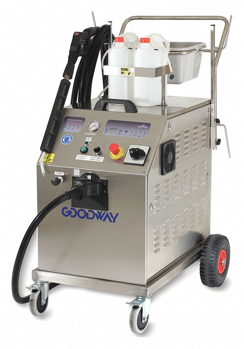 Heavy-Duty Industrial Dry Steam Cleaner w/Quad Boilers