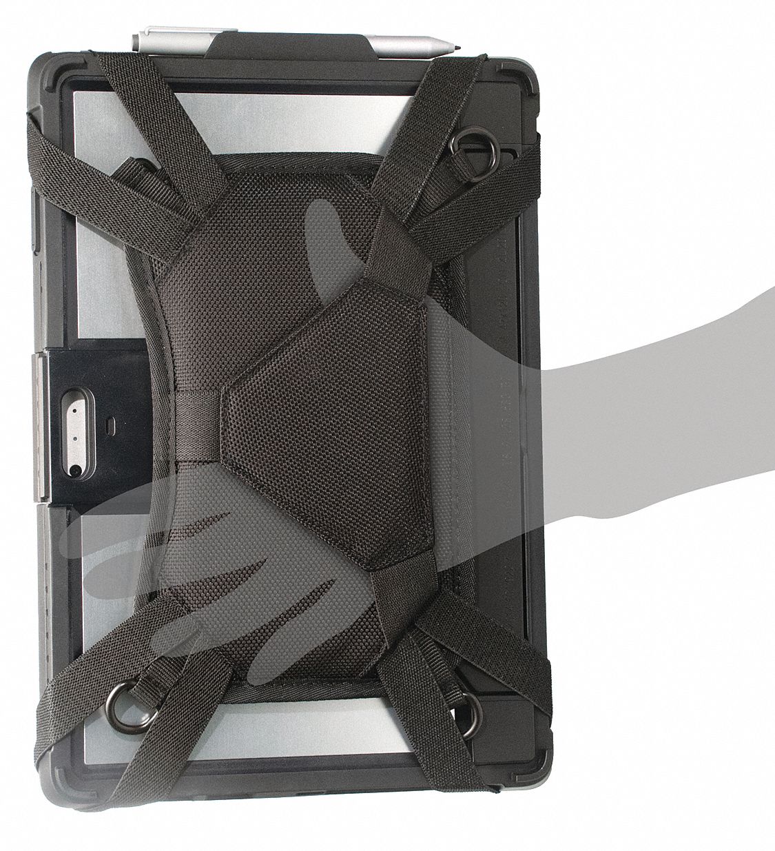CTA DIGITAL Tablet Holster, Black, Plastic, 81/8" L 53RK55PADSCCKS Grainger