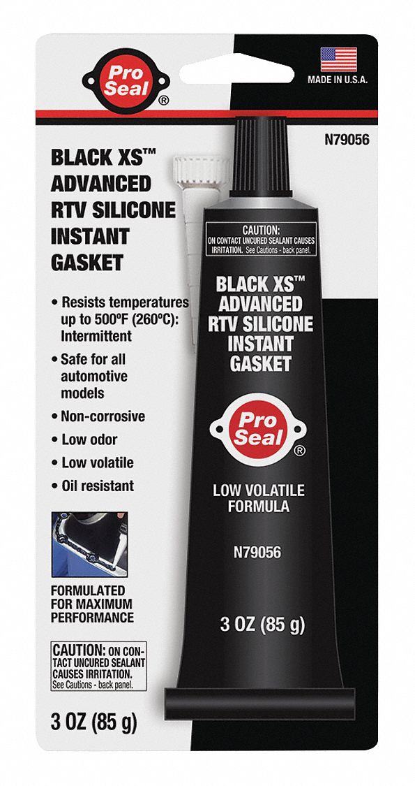 PRO SEAL Oil Resistant Gasket Maker, 65° to 500°F Temp. Range, Full