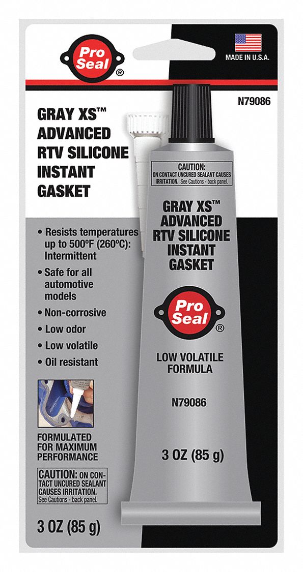 PRO SEAL Oil Resistant Gasket Maker, 65° to 500°F Temp. Range, Full