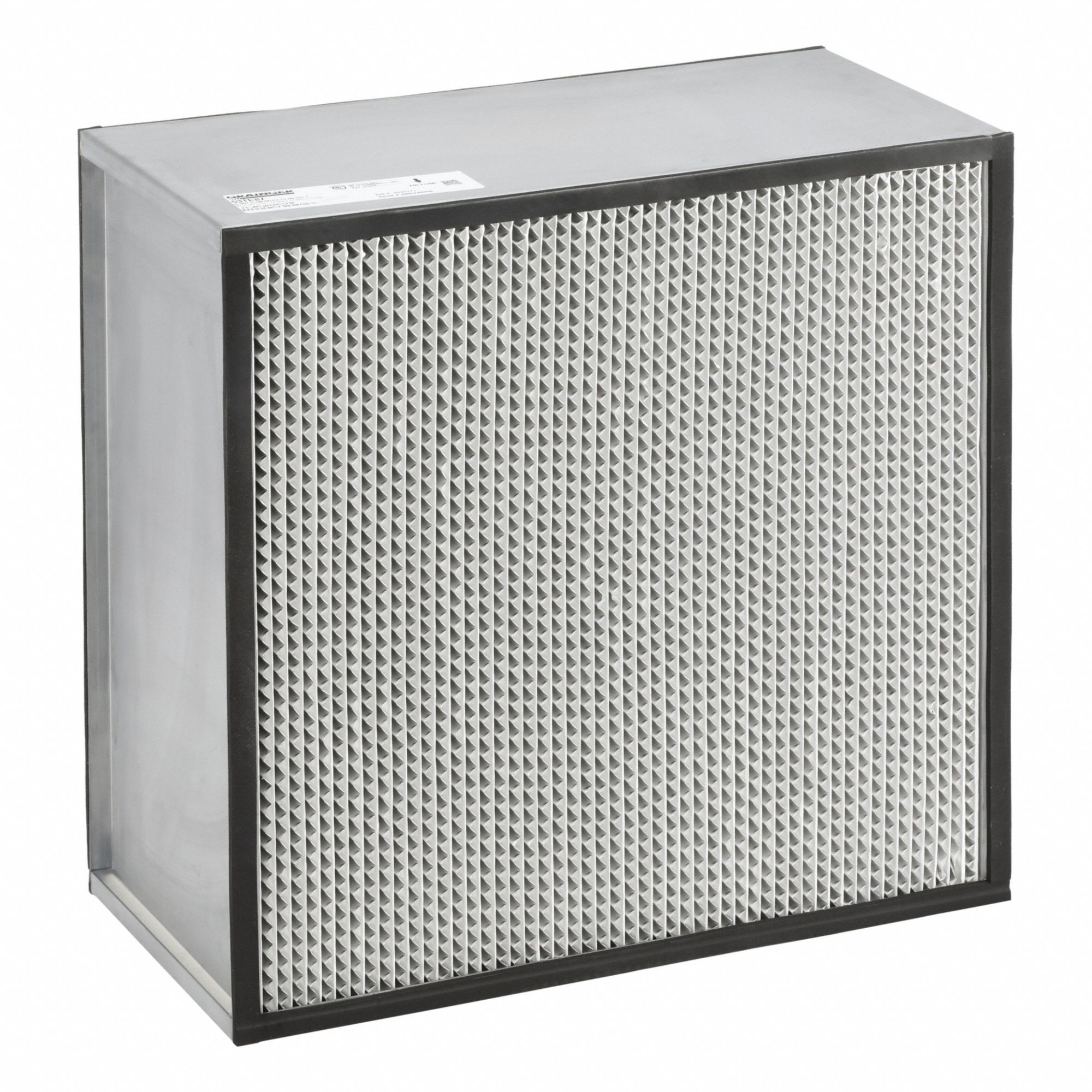HEPA Air Filter: 24 in x 24 in x 12 in, 99.97% Filter Efficiency, Upstream and Downstream