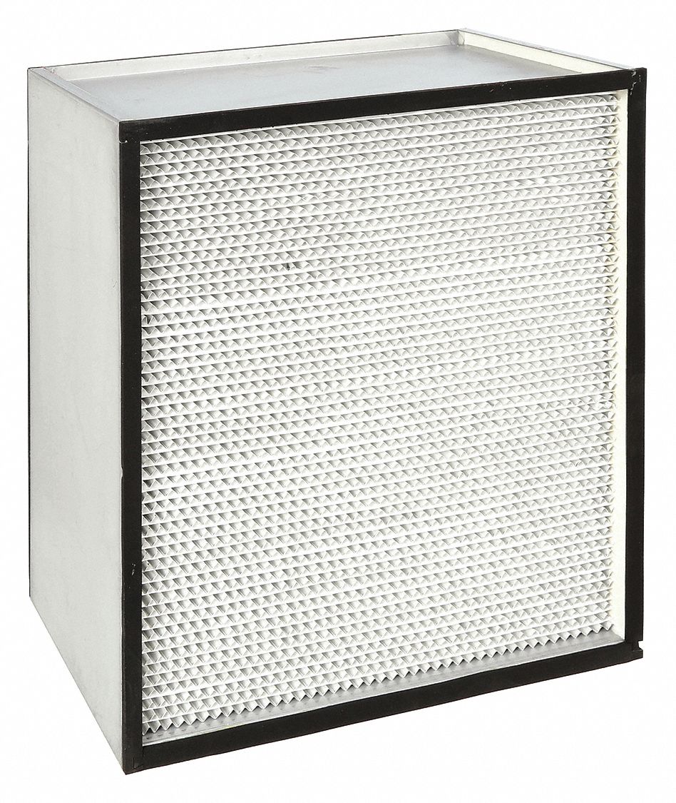 HEPA AIR FILTER, 24 X 24 X 11 ½ IN, 99.97% EFFICIENCY, MICROGLASS