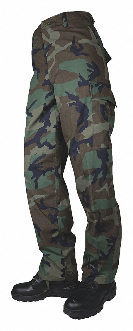 Military Pants: Size 32, Woodland, Fits 32 in to 34 in Waist, BDU