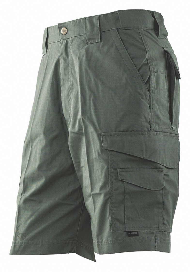 TRUSPEC Tactical Shorts, Size 32", OD Green 53TP814267 Grainger