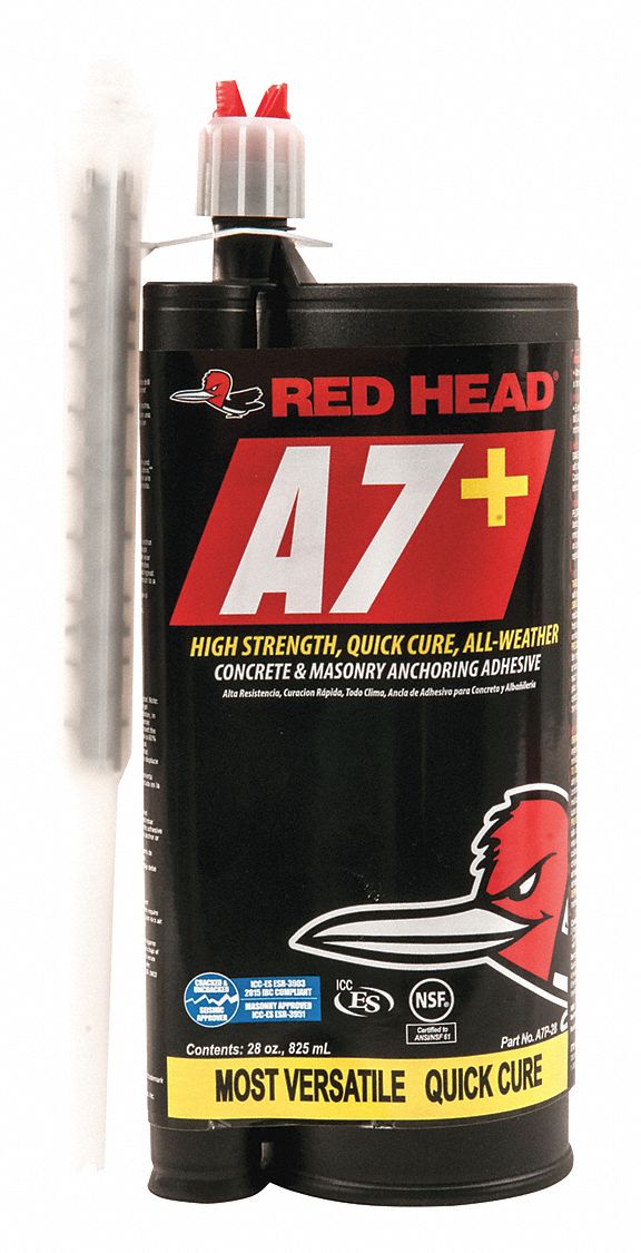 Anchoring Adhesive: 28 oz Container, ICC Approved for Cracked Concrete