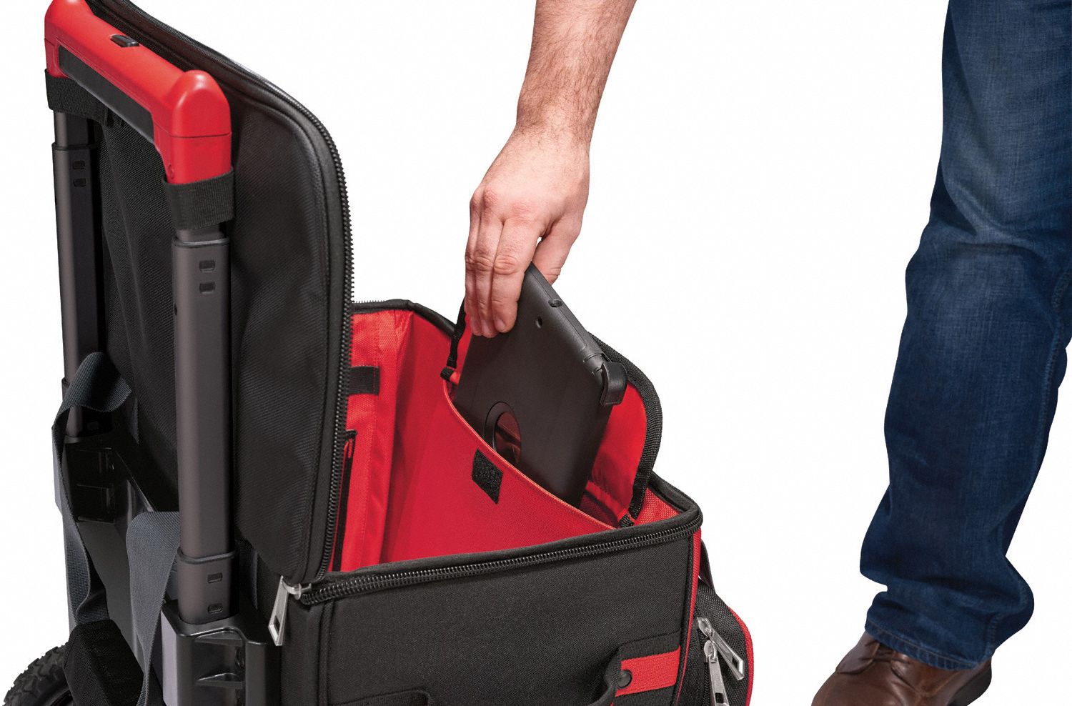 MILWAUKEE 1680 Denier Ballistic Polyester, Rolling Tool Bag, Number of