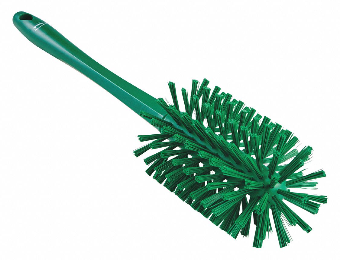 BROSSE CYLINDRIQUE,VERT,6-1/2PO