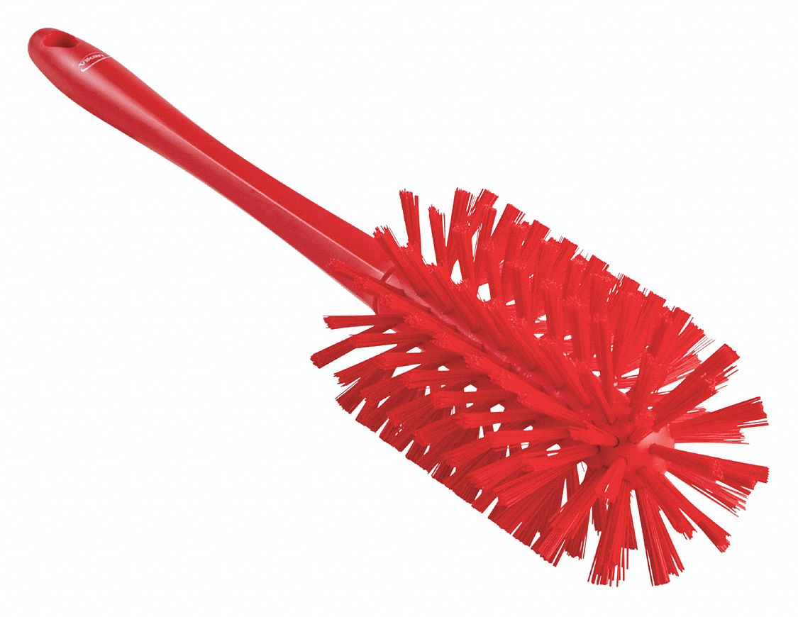 BOTTLE BRUSH,RED,6-1/2
