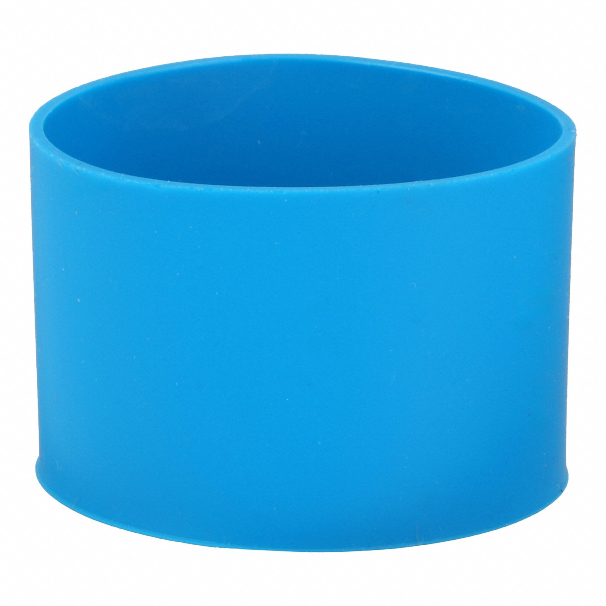 Rubber Band: Silicone Rubber, 1 5/8 in Lg, 7/16 in Wd, Blue, 5 PK