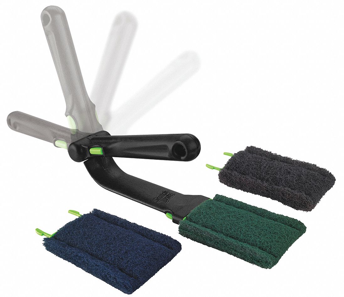 SCOTCHBRITE Fiber, Plastic, Resin Rubber Cleaning Kit, Silver, Black