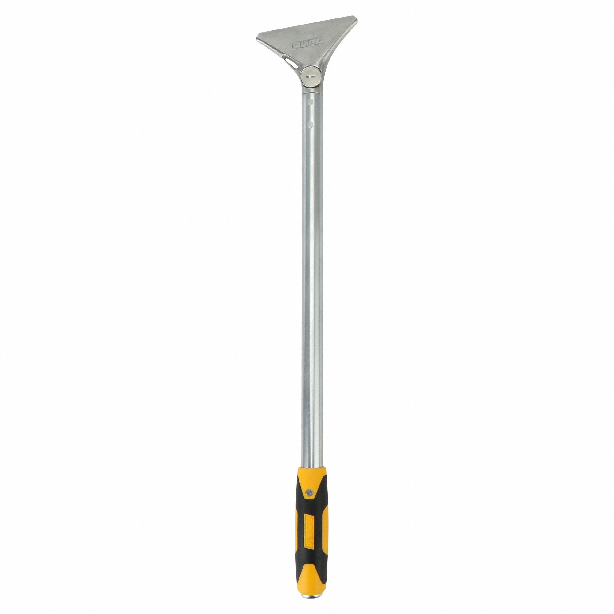 SCRAPER, CARBON STEEL BLADE, STEEL HANDLE/VINYL, STIFF, STRAIGHT BLADE