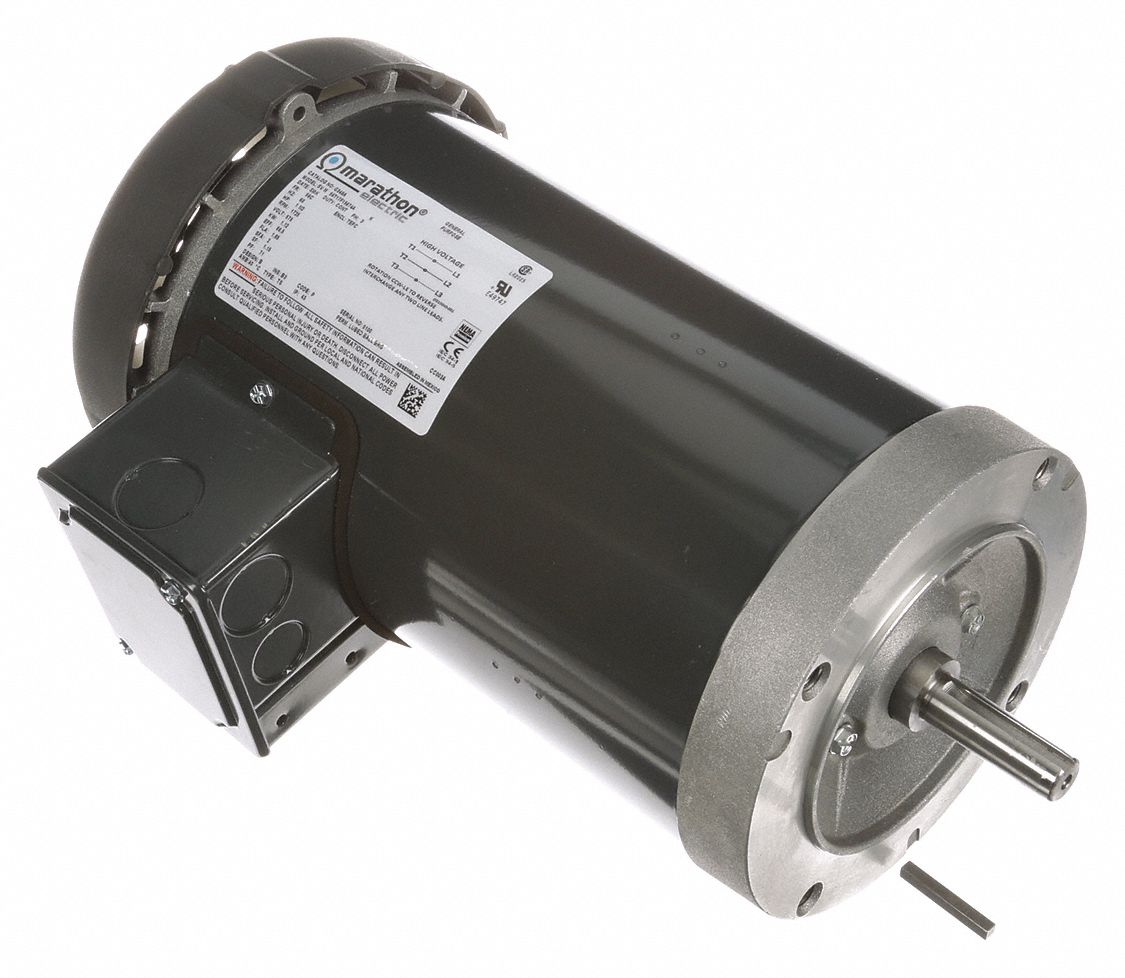 U.S. MOTORS, Totally Enclosed AirOver, Rigid Base Mount, General